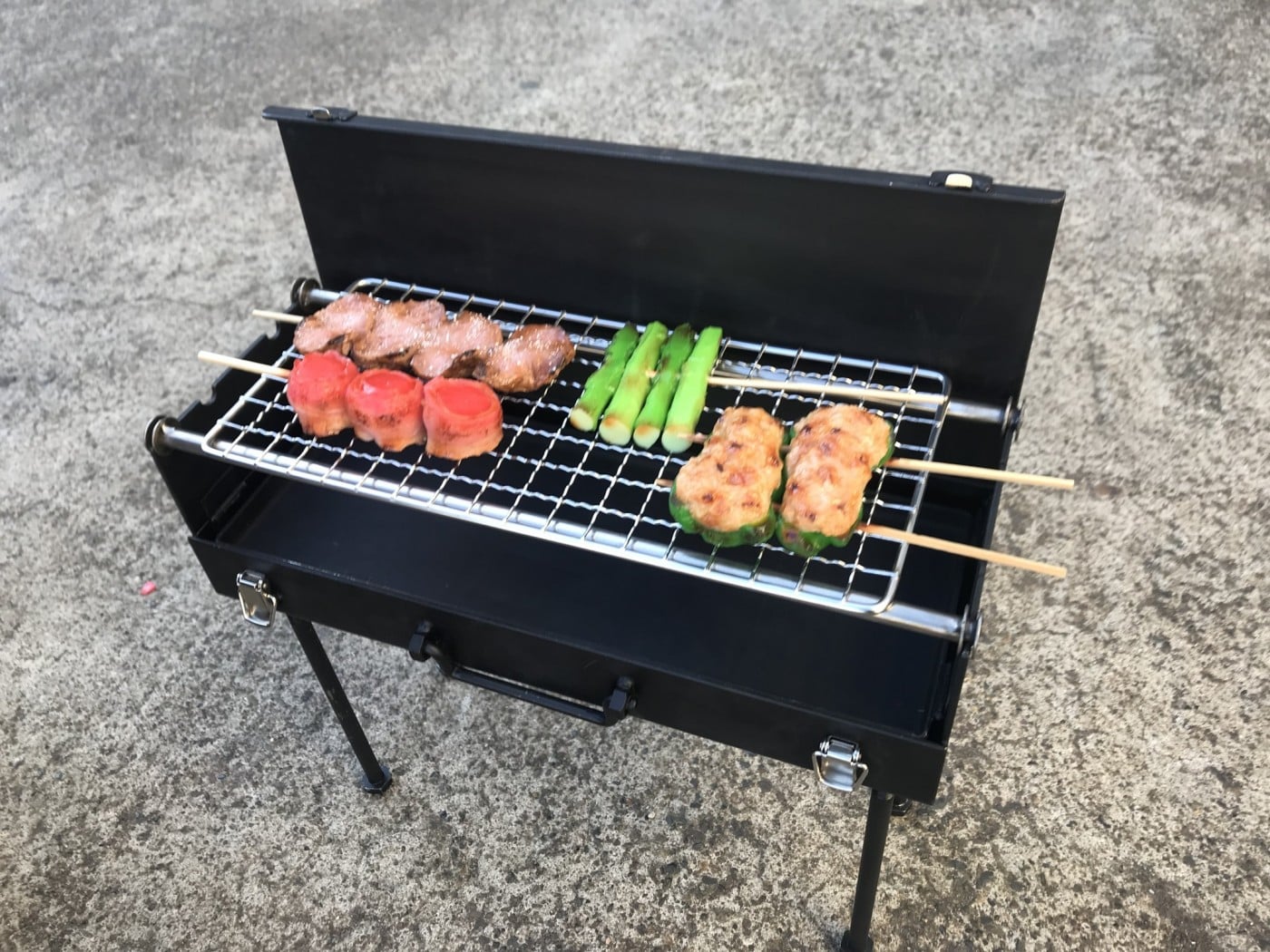 焼き鳥架台　網付き